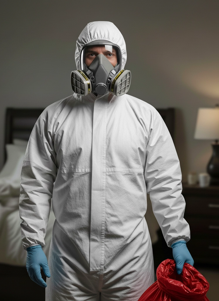 CSC staff facing the camera with red bag in hand empathetic eyes